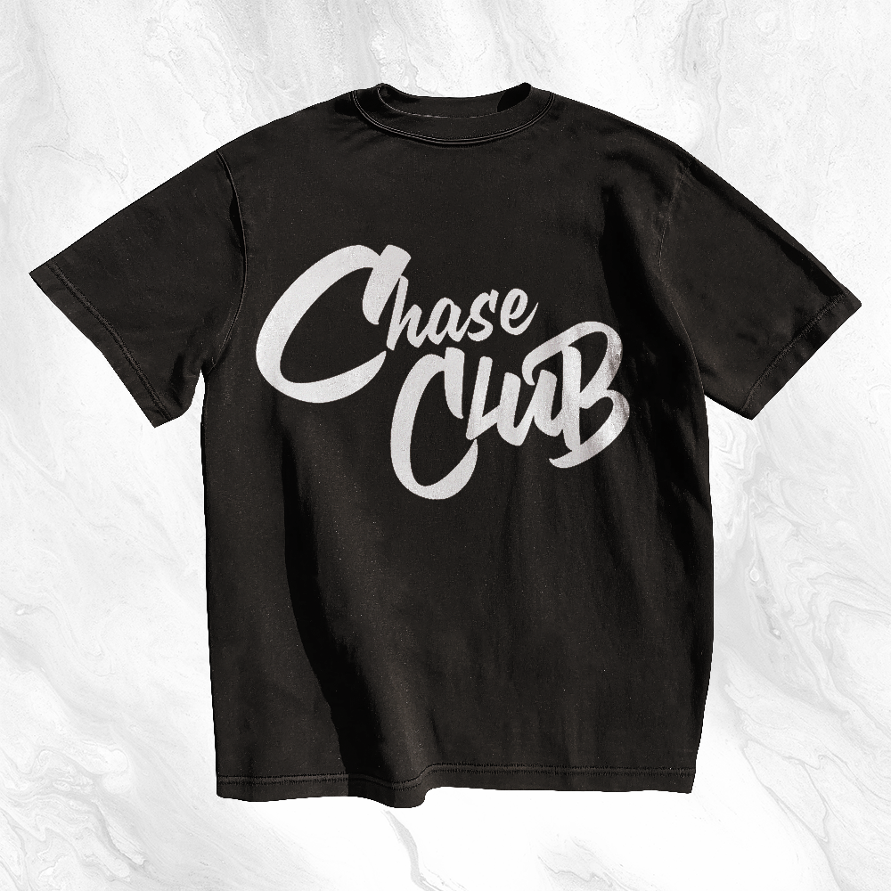 Chase Club Oversized Tshirt - Black