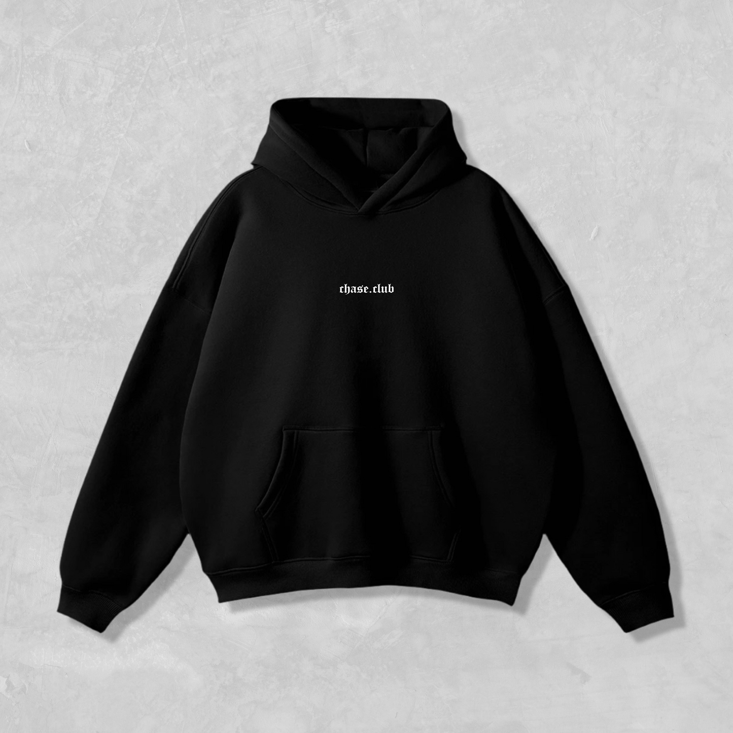 Chase Club Oversized Hoodie - Black