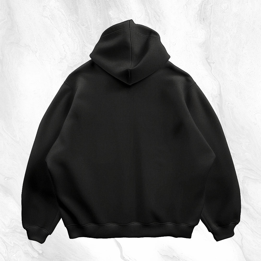 Chase Club Oversized Hoodie - Black