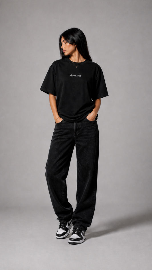 ChaseClub Oversized T-skjorte - Svart