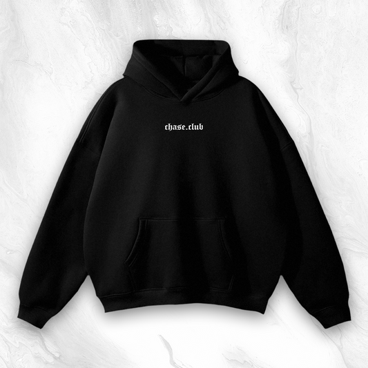 Chase Club Oversized Hoodie - Black